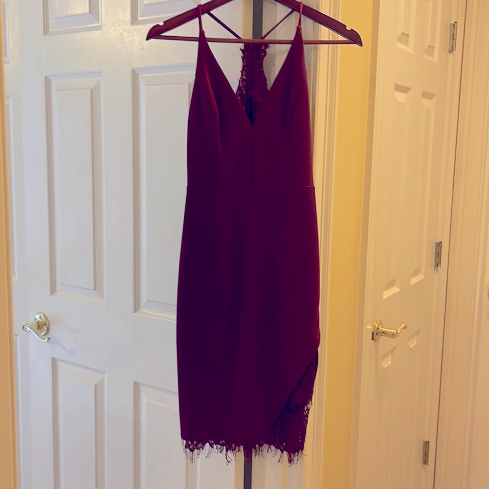 Body con firm fit dressy lace dress